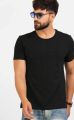 simple  black  half sleeve shirt for man. 