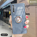 For Realme XT Cover + Ring Holder Stand Shiny Plating Square Bumper Phone Case Lens Protection Soft Silicone Shockproof Protective Back Cover. 