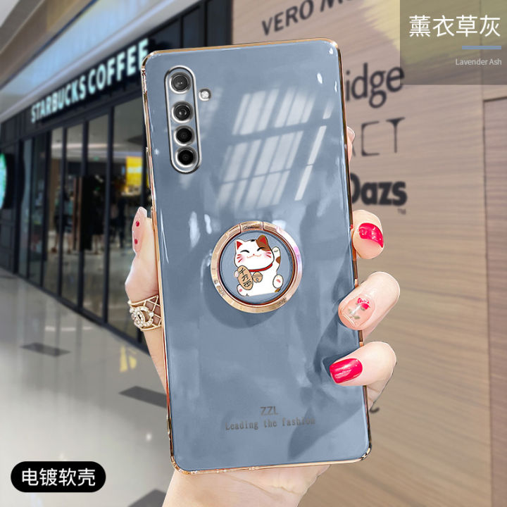 For%20Realme%20XT%20Cover%20+%20Ring%20Holder%20Stand%20Shiny%20Plating%20Square%20Bumper%20Phone%20Case%20Lens%20Protection%20Soft%20Silicone%20Shockproof%20Protective%20Back%20Cover%20-%20Image%204