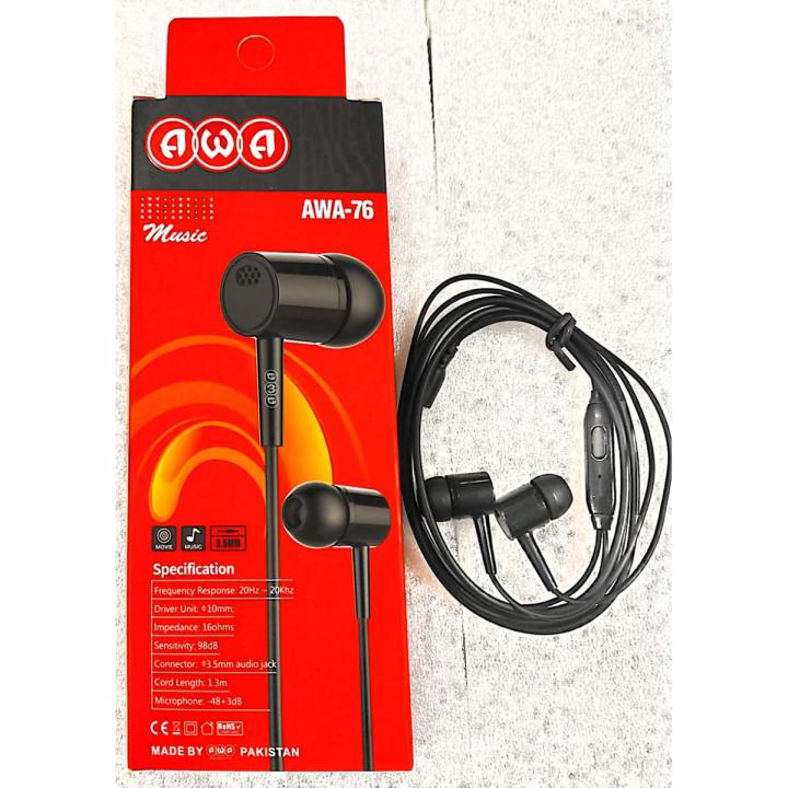 Hand Free AWA-76 Best Performance bass boosted Premium Quality