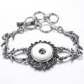 High Quality Snap Jewelry Bracelets Metal 18mm Snap Button Bracelet for Women Men Fit Snap Button Jewelry Button Bracelet Bangle. 