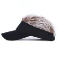 Golf Baseball Cap With Flair Hair cap Sun Visor Fun Toupee Hats Mens Womens Spiked Hairs Wig hat. 