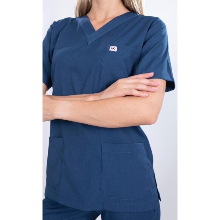 Doctor%20Scrub%20Nursing%20Uniform%20V%20Neck%20Unisex%20Navy%20Blue%20OT%20Kit%20-%20Image%202