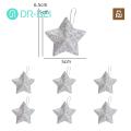 Shiny Star Ornaments Sparkling Christmas Star Decorations Festive Reusable Ornaments for Xmas Tree Glittery Party Supplies Gifts. 