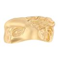 【HOT】 1PC Stylish And Aloof Style With A Captivating Head Portrait, A Golden Half Face Mask, And A Brooch. 