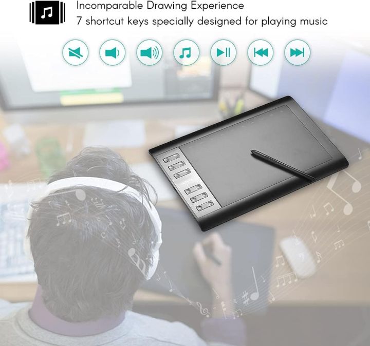 Bosto%201060%20Plus%20Digital%20Graphic%20Drawing%20Tablet,%20Drawing%20and%20Animation%20Pad,%2010''%20x%206''%20Work%20Area,%208192%20Levels%20of%20Pressure%20Sensitivity%20-%20Image%204