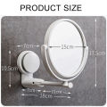 360° Swivel Folding Cosmetic Mirror No Punch Magnifying Mirror Bathroom Mirror Wall Mounted Shaving Mirror HD Cosmetic Mirror. 