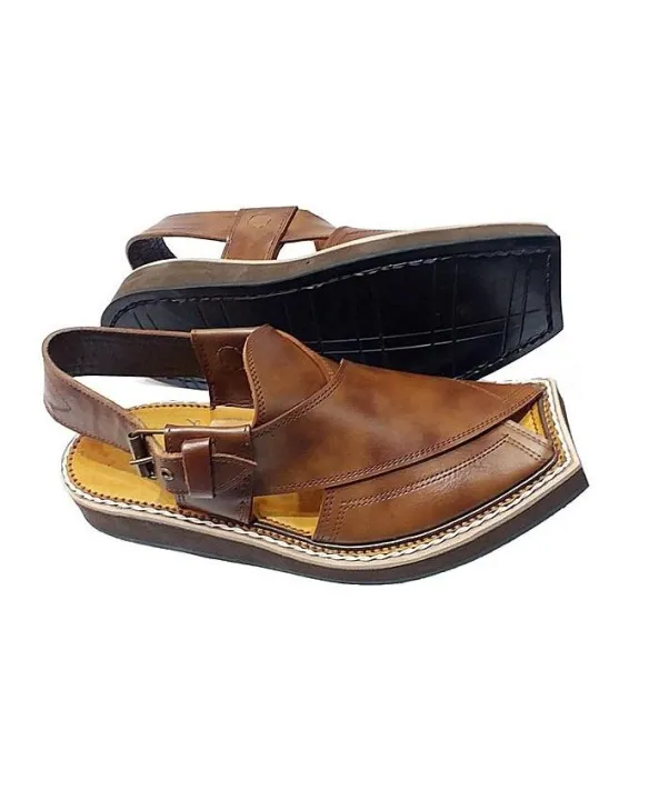 Double%20shade%20Leather%20Made%20Kaptaan%20Peshawari%20Chappal%20-%20Men%20-%20Image%203