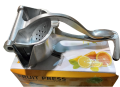 Manual Juicer, Fruit Press Juicer Made Of Heavy Duty Aluminum Alloy For Oranges, Lemon, Water Melon, Pomegranate, Silver Colour. 