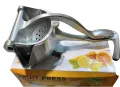 Manual Juicer, Fruit Press Juicer Made Of Heavy Duty Aluminum Alloy For Oranges, Lemon, Water Melon, Pomegranate, Silver Colour. 