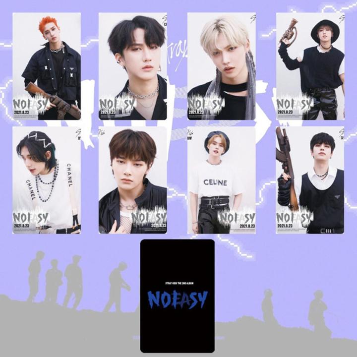 8pcs/set Kpop Stray Kids Photocard New Album NO EASY High Quality LOMO Cards Kpop Straykids Photo Cards for Fans Collection