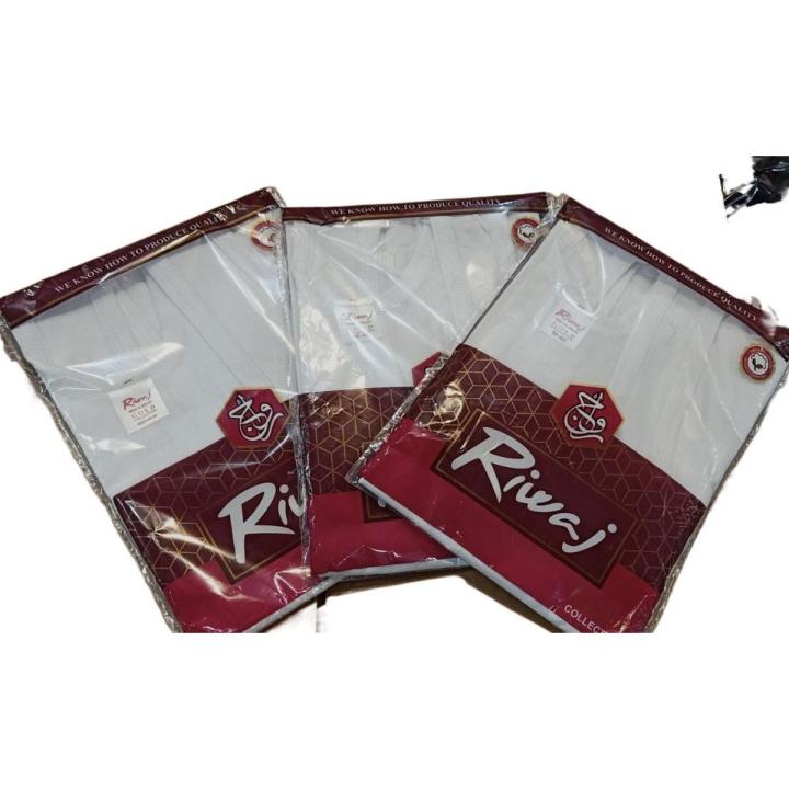 Riwaj Vest Bunyan For Mens 100% Cotton Pack off 3