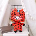 Cross-Border Magic Ladybug Paper Box Villain Joint Name Black Cat Box Plush Toy Cute Ladybug Fox Doll. 