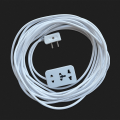Universal power extension 3 sockets,High Quality Master Male Plug, Extention board, Flexible 40/76 Two Core Copper Round Wire white, Multipurpose Male Female Electrica power lead. 
