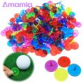 Reusable Golf Ball Marker Vibrant Golf Ball Markers Enhance Game with High Visibility Colorful Plastic Markers Perfect Golf Accessories for Men Women Great Gift for Golfers Golf Ball Markers Kit. 