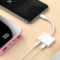 2 in 1 Lightning Jack Best iphone Jack Lightning To 3.5mm Handfree Jack 2 in 1 Earphone Audio Adapter For iPhone Headphone jack Converter Adapter Splitter Gaming Adapter Compatible for iphone.. 