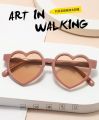 【hot】 Classic Peach Heart Sunglasses Children Cute Pink Cartoon Sun Glasses Frame Girls Boys Baby Sunglasses UV400 Oculos Eyewear. 