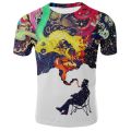 new and interesting T-shirt men's summer 3D printing casual 3D T-shirt top 3D printing men and women T-shirt casual top. 
