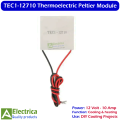 TEC1-12710 Thermoelectric Peltier Module 12V-10A 12710 High Power Thermoelectric Cooling Plate for DIY Projects by Electrica. 