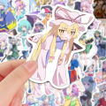 100pcs Touhou Project Fumo Stickers Artistic Illustration Cartoon Pattern Reimu Cirno Yuyuko Koishi Satori DIY Graffiti Decals. 