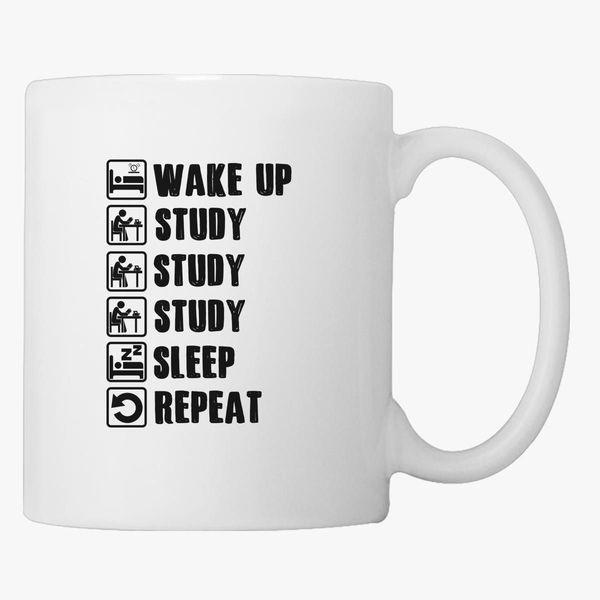 My Study Routine Funny Gift Coffee Mug