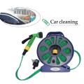 15m/50ft Flat Turntable Hose Pipe Spray Nozzle With Stand Garden Watering Flower Spray High Pressure Car Wash Water. 
