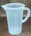 1L Plastic Graduated Beakers with Handles, Measuring Beaker 1000ml Plastic Measuring Cup. 