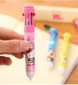 Multicolor 10 in 1 Cartoon Character Ballpoint Pen (Random Colour). 