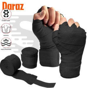 Premium Gym Wrist Wraps Patti Pair of Wraps Bandage Men 2 Rolls Cotton In (5M Length) Sports Strap Boxing Bandage boxing bandages, Hand Wrap Bandages Boxing Hand Wrist Grip Strap Kick boxing Handwraps Karata Martial arts Patti