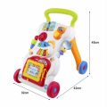 Haunger 4 in 1 Baby Sit-to-Stand Musical children Activity Walker Musical Learning Toys, Push Walker, Gift for Infants and Toddlers. 