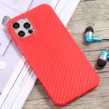 Carbon Fiber Texture PP Protective Case For iPhone 12 Pro Max. 
