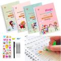 Set of 4 Sank Magic Learning Book with Magic Pen & 5 refills, Practice book For Montessori children Tracing Handwriting | First Learning Books for Kids | Preschool Learning Book for Kids | Baby Learning Books | Kids First Learning Book. 