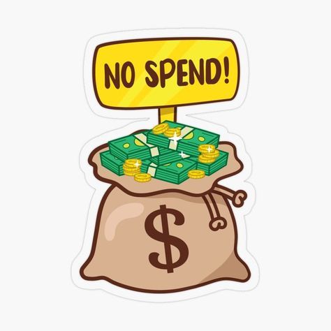 Money Bag Sticker - 3 inch x 3 inch Sticker for Mobile - Sticker For Laptop