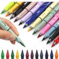 Eternal Infinite Pencil, Inkless Magic Pencil for Writing, Sketching, and Painting – Portable Reusable Erasable Infinity Pencil with Eraser for Artists and Students. 