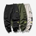 New Hip Hop Joggers Cargo Pants Men Harem Pants Multi-Pocket Ribbons Man Sweatpants Streetwear Casual Mens Pants S-. 