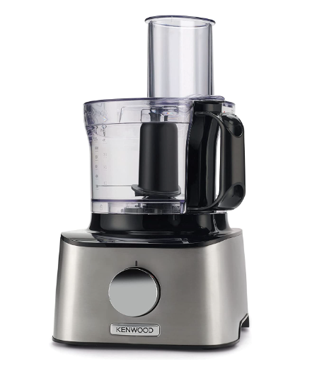 Kenwood Fdm307Ss Full Size Food Processor, 800 Watt With Grinder - Black Silver (International Warranty)