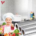 Aluminium Sheet Self Adhesive Oil-proof Waterproof Aluminum Foil Sticker Roll for Stove Cabinet Wall DIY Wallpaper - 40x200 cm. 