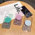 For VIVO Y20 Shiny Ring Case Glitter Soft Transparent Makeup Mirror Cases for VIVO Y20 Back Cover Stars Moon Girls. 