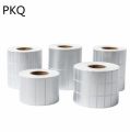 Matte Silver Sticker PET Label Barcode Label Suitable for Thermal Transfer Printer Need Full Resin Carbon Belt. 