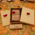 Exquisitely Crafted Writing Paper Romantic Vintage Style Letter Paper Envelope Set with Flower Decoration Clear Line Smooth Writing Southeast Asian Buyers' Favorite Vintage Letter Envelope Set. 
