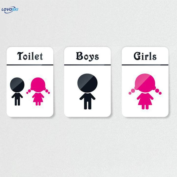 Children%20Restroom%20Sign%20WC%20Sign%20Washroom%20Plaque%20Self-sticks%20Wardrobe%20Decor%20for%20Bathroom%20Restroom%20-%20Image%202