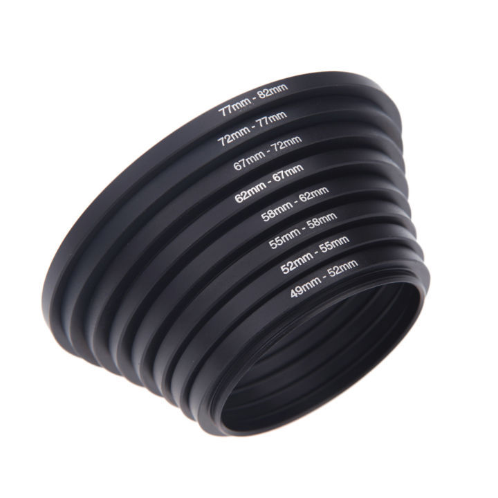 Step Up Ring Lens Adapter Metal For DSLR Lens 37 49 52 55 58 62 67 72 77 82 mm