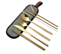 Stainless Steel Fork Spoon Chopsticks Straw Cutlery Set SS Cutlery. 