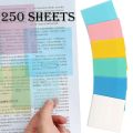 250PCS Waterproof Transparent Sticky Notes Memo Pad 50 Sheets Stickers Daily To Do List Note Paper for Student Office Stationery. 