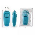 2 In 1 Pet Dog Clicker Dog Training Whistle Clicker Dog Trainer Puppy Stop Barking Training Aid Tool with Key Ring. 