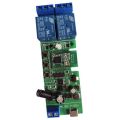 Tuya 5-32V Zigbee Switch Module 2 Channel with RF433 Zigbee Inching / Self-Lock / Interlock Switch APP Control(B). 