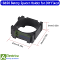 100pcs 18650 Lithium Battery Holder Plastic 22 x 22mm Battery Pack Bracket Cylindrical Cell Battery Stand Cell Spacer for DIY Fixed by Electria. 