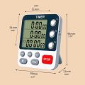 Digital Dual Kitchen Timer 3 Channels Count UP/Down Timer Cooking Timer Stopwatch Large Display Adjustable Volume. 