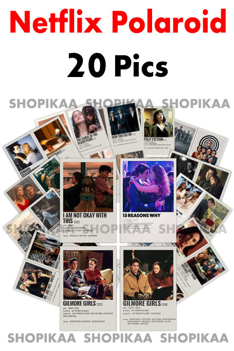 Custom Polaroid Wall Poster Set 20 Pieces 4x6 with Captions Collage Kit