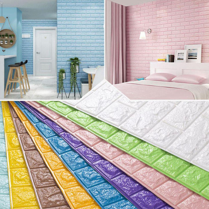 %5B1PCS%5D%203D%20Brick%20Stone%20Wall%20Sticker%20Self-Adhesive%20Foam%20Wallpaper%20Panels%20Room%20Decal%2077x70cm%20-%20Image%202
